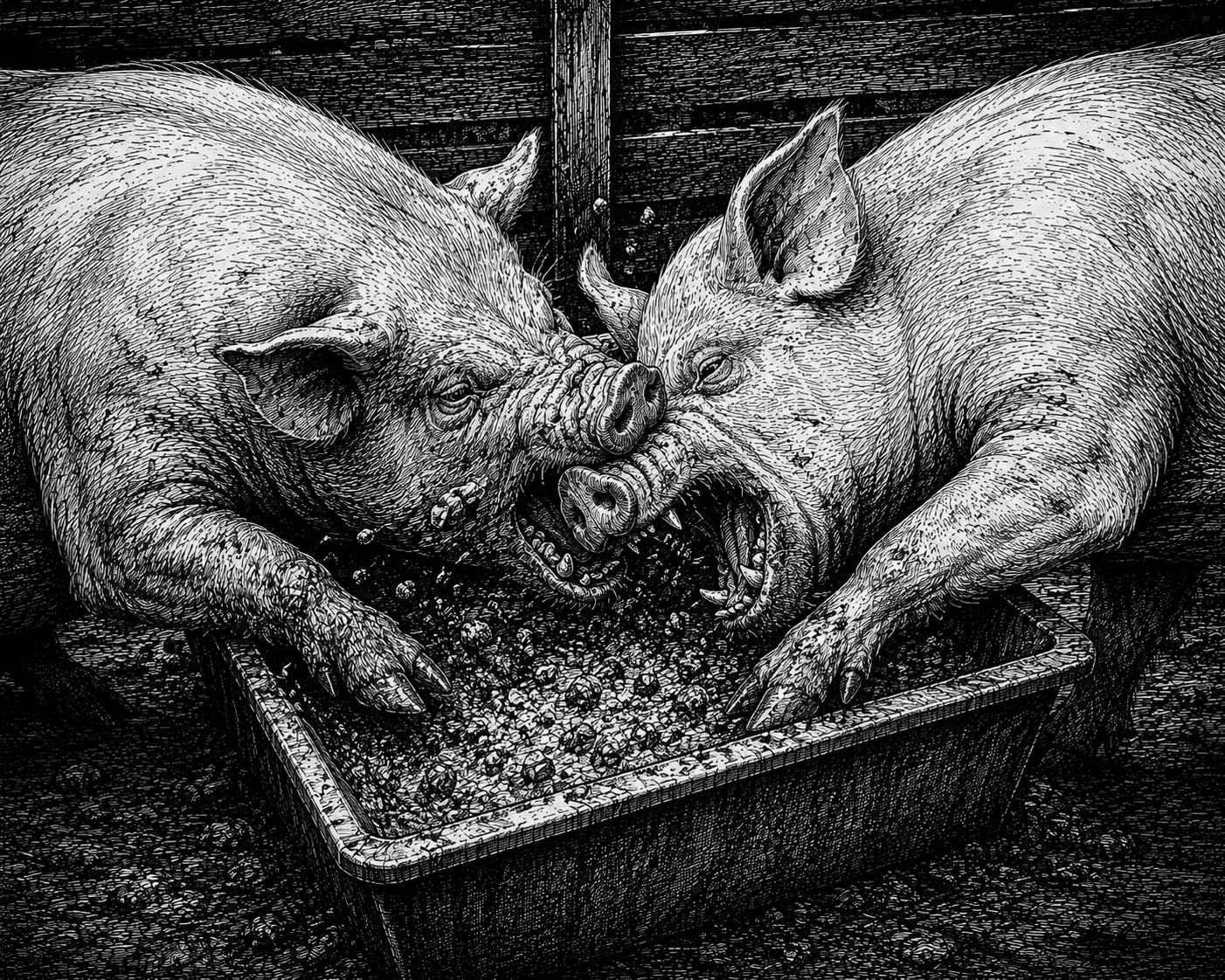 Two pigs