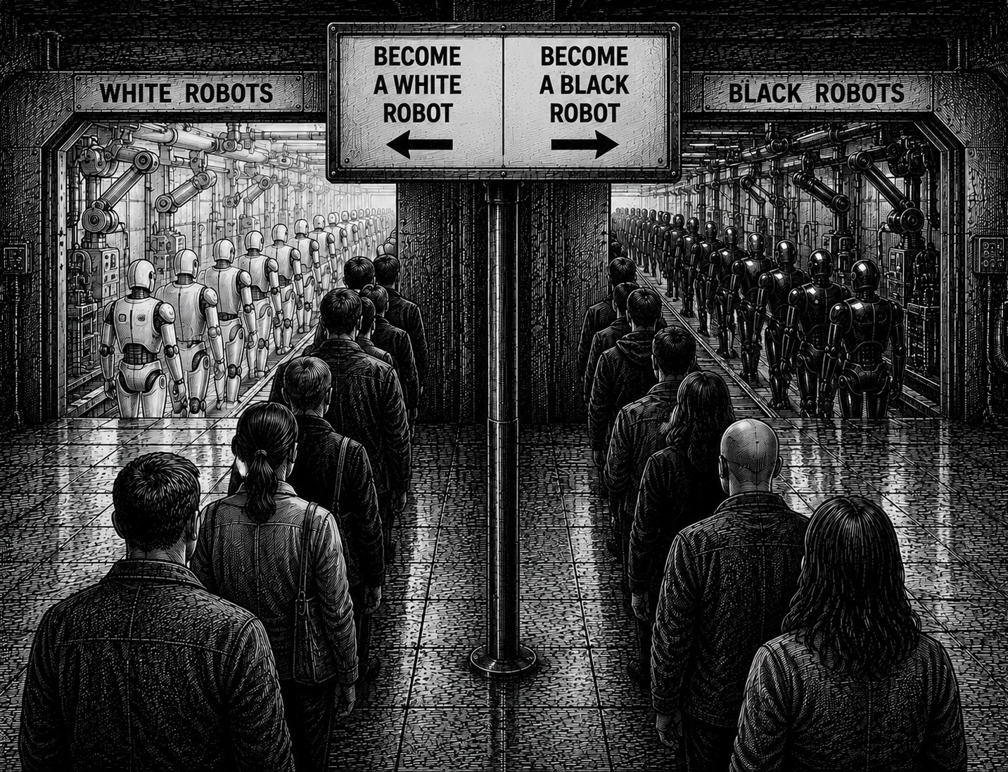 Turning into robots