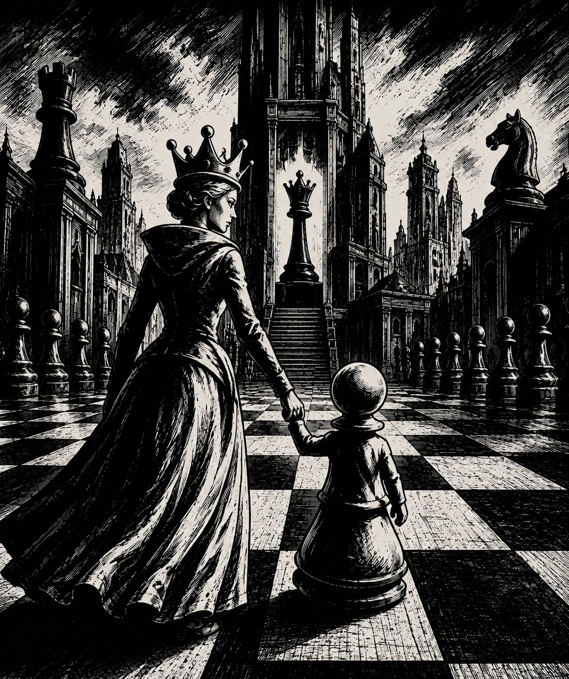 queen a pawn
