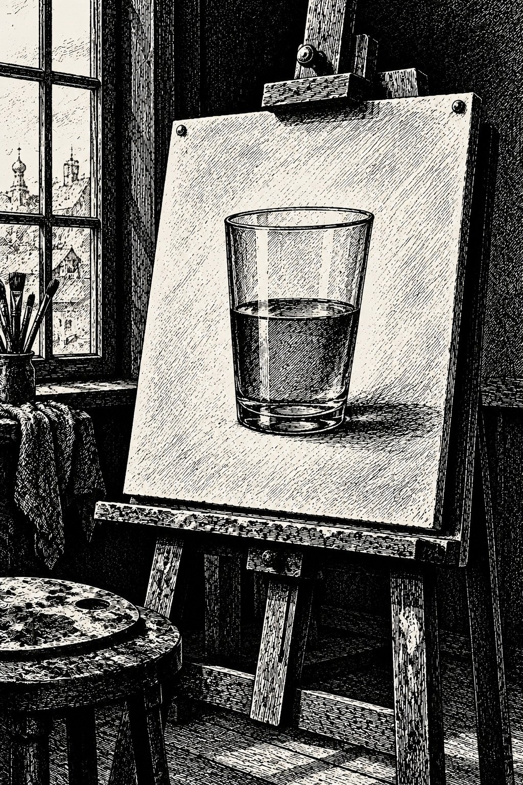 Half Full Glass of Water